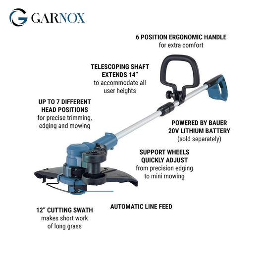 Garnox 20V Cordless String Grass Trimmer