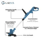 Garnox TrimEdge 16-Inch 8-Amp Hedge Trimmer - Image 2