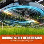 SENIX Self-Propelled Gas Lawn Mower, 22in Cutting Blade / 23in Cutting Deck, 150 cc 4-Cycle Made in Briggs & Stratton Engine , 3-In-1, 6-Position Adjustment, 11in Rear Wheels, LSSG-H3 - Image 7