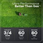 Greenworks 60V 21″ Self Propelled Lawn Mower with (1) 8.0 Ah Battery & Rapid Charger 2546402 - Image 6