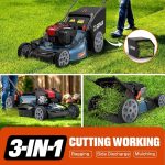 SENIX Self-Propelled Gas Lawn Mower, 22in Cutting Blade / 23in Cutting Deck, 150 cc 4-Cycle Made in Briggs & Stratton Engine , 3-In-1, 6-Position Adjustment, 11in Rear Wheels, LSSG-H3 - Image 5