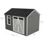 Heartland Coronado 12-ft × 8-ft Gable Engineered Storage Shed (Floor Included) - Image 2