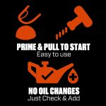 SENIX Self-Propelled Gas Lawn Mower, 22in Cutting Blade / 23in Cutting Deck, 150 cc 4-Cycle Made in Briggs & Stratton Engine , 3-In-1, 6-Position Adjustment, 11in Rear Wheels, LSSG-H3 - Image 11