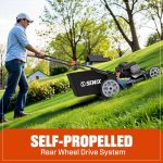 SENIX Self-Propelled Gas Lawn Mower, 22in Cutting Blade / 23in Cutting Deck, 150 cc 4-Cycle Made in Briggs & Stratton Engine , 3-In-1, 6-Position Adjustment, 11in Rear Wheels, LSSG-H3 - Image 2