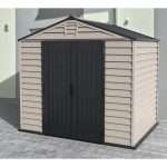 DuraMax StoreMax Plus 10.5 × 8 ft Vinyl Storage Shed with Moulded Floor - Image 2