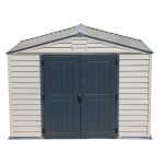 DuraMax StoreMax Plus 10.5 × 8 ft Vinyl Storage Shed with Moulded Floor