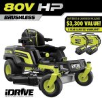 RYOBI 80V HP Brushless 42 in. Battery Electric Cordless Zero Turn Riding Mower Batteries and Charger 80V Batteries 40V - Image 16
